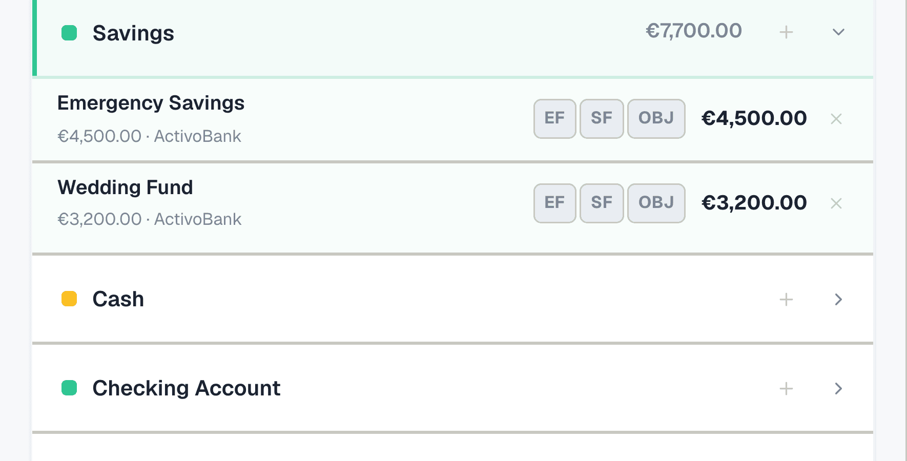 Step 4: Add your savings to Portfolio