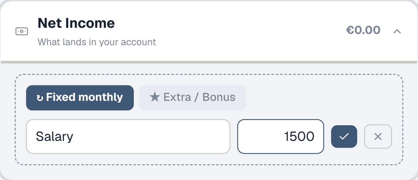 Step 1: Start with your income